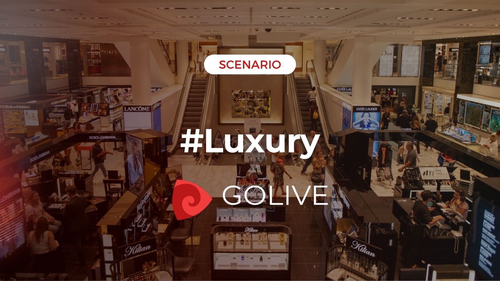 luxury live shopping social media website